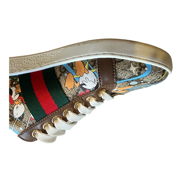 RARE Gucci Ace x Disney Huey Dewey Louie GG Logo Sneaker Shoes in Size 35 - Picture 12 of 16